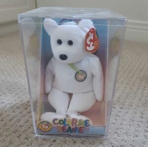 TY Beanie Baby Colour Me Bear Collectible 2002 Sealed Box